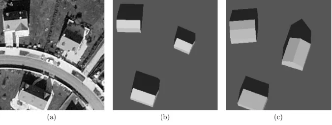Fig. 3 – (a) Donnée réelle. (b) Reconstruction obtenue en 28873 itérations (critère C 1 )