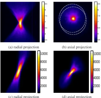 Fig. 3. (a) The first section of the observed intensity, z = − 57µm, and (b) retrieved wrapped pupil phase from the intensity images of Fig