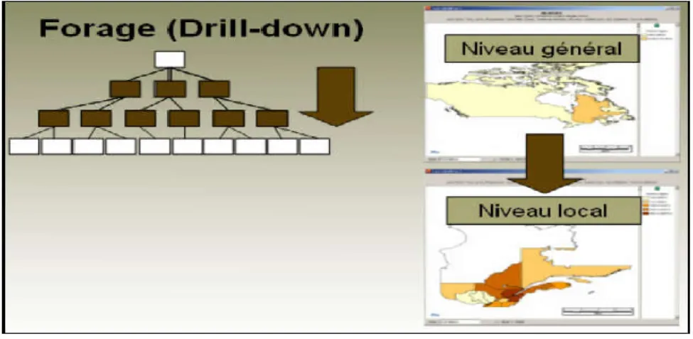 Figure I 4.Opérateur DRILL-DOWN.