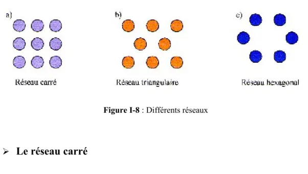 Figure I-8 : Différents réseaux