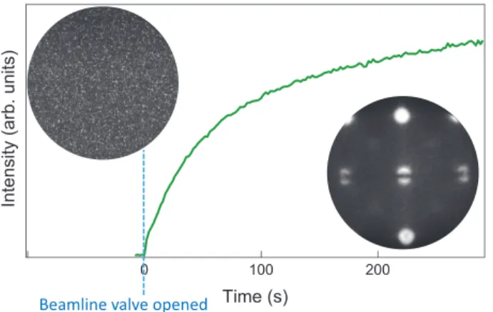 FIG. 4. (a)–(d) Fermi surfaces acquired at room temperature for both verti- verti-cal and horizontal light polarization at h ¼ 47.8 (a) and (b) and 81.9 eV (c) and (d) (k z ¼ 3.9 and 4.9 A˚ ÿ1 , respectively, at the edge and at the center of the Brillouin 