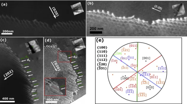 Fig. 4. (a) A-ECC image of the sub-grain boundary.