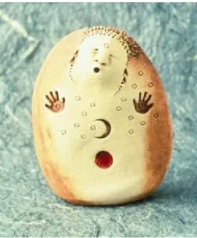 Figure 1.  Instructions for use:  ‘ Fill your goddess with a drop of menstrual blood and seal with candle wax ’   