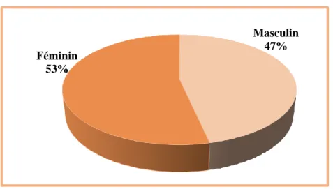 Figure 1 : Répartition du personnel paramédical selon le genre  1.2 Répartition selon la tranche d’âge  