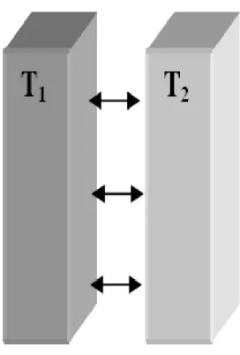 Figure I.8 : Transfert de chaleur par rayonnement  IV.4     Structure du rayonnement :  