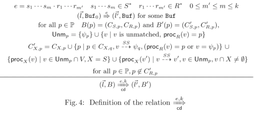 Fig. 4: Deﬁnition of the relation == e,k ⇒