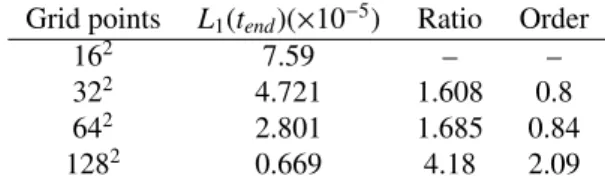 Table 1: Reconstruction error of the circular pore E r at varying grid levels.