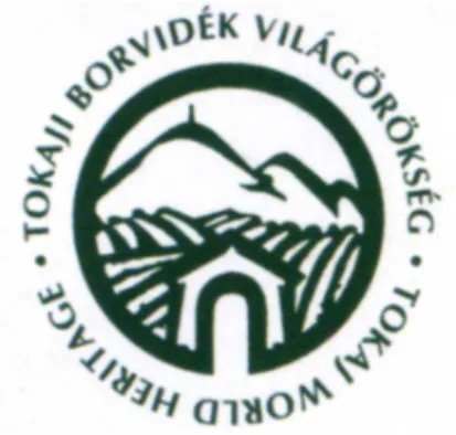 Illustration  8  –  Le  logo  du  site  UNESCO  de  Tokaj,  sur  lequel  figure  les  trois  monts  marquant  les  limites du vignoble