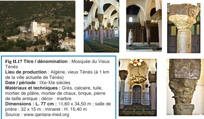 Fig II.17 Titre / dénomination : Mosquée du Vieux  Ténès 