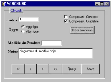 Figure 10 : interface d'ajout du fragment. 