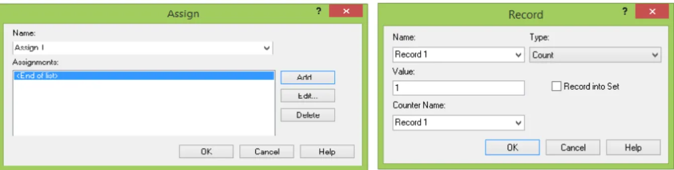 Figure 12 : Les paramètres d’Assign &amp; Record. 