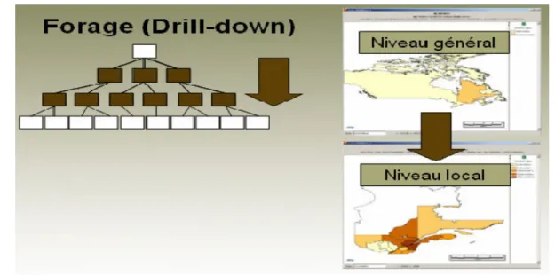 Figure 14. Opérateur DRILL-DOWN 