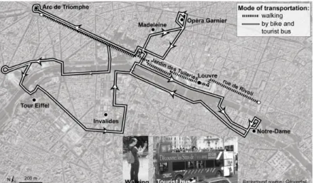 Fig 1. PM2.5 mean concentrations of one minute and of different areas in a tourist bus, 25 th  march 2011