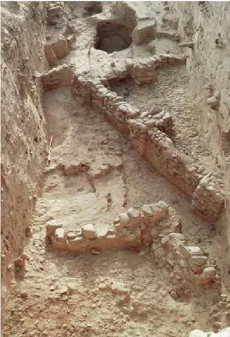 Fig. 11.5   Shahi-Tump, Trench I  architecture dating to  Period I (end of the  5 th   mill