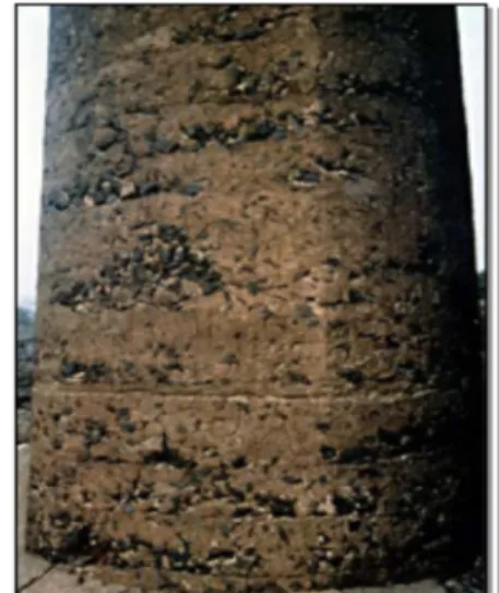Fig. II.16: Abrasion du béton 