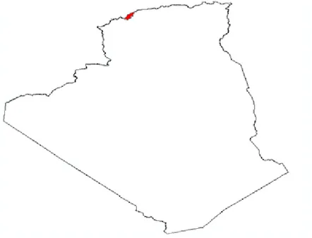 Figure 11.Situation géographique de la wilaya de Mostaganem.
