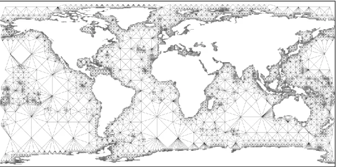 Figure 1: The world maritime grid  Source: modified from Bunel et al. (2017) 