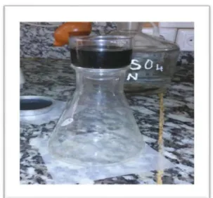 Figure V.10 :Taux d ’ huile de boue de 200°C  Figure V.11 :Taux d ’ huile de boue de 600°C 