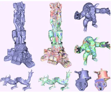 Fig. 13. Aerial building reconstruction results- from left to right: