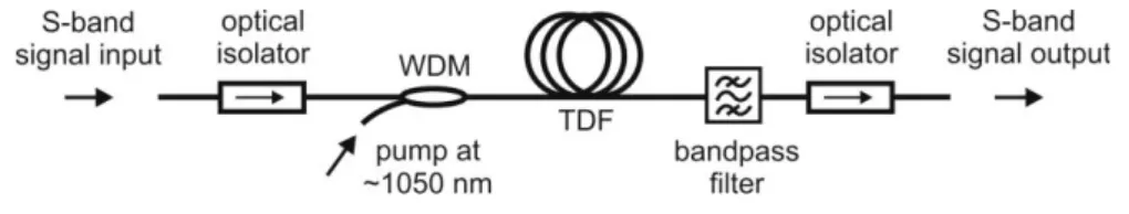 Fig. 4 : Typical layout of the TDFA.     