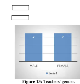 Figure 13: Teachers' gender.