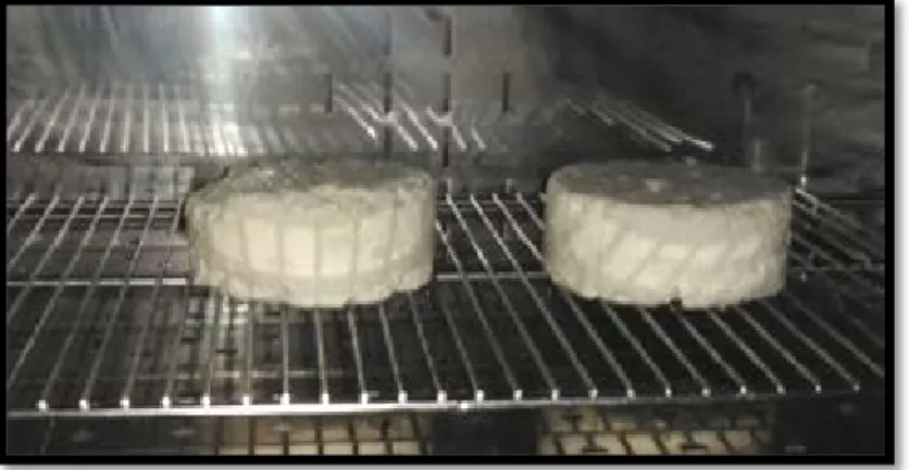 Figure 11: L’affinage du fromage dans l’étuve d’affinage.
