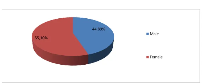 Table 2.1: Students’ Gender. 