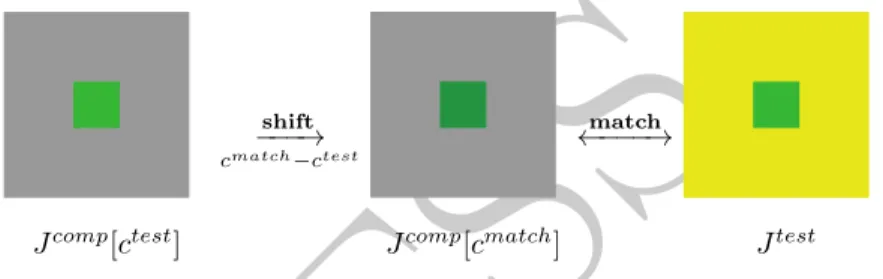 Fig 2. Color matching measures the influence of context over color perception.