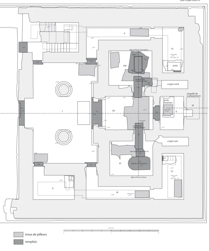 Fig. 2.  Plan du sanctuaire du temple d’Opet (E. Laroze).