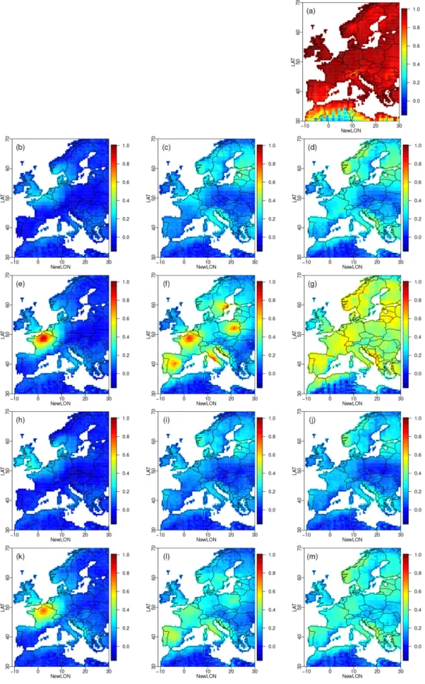 Figure 5. Same as Fig. 4 but for precipitation.