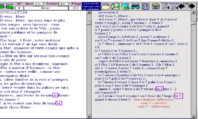 Figure 4. L’alignement forme-lemme 