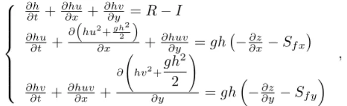 Figure 1: Representation of the formalism used for the 2D unstructured mesh resolution.