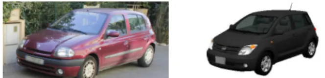 Figure 3. Example of Renderings. Four out of 108 views gener- gener-ated for one car model of the ShapeNet database.