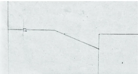 Fig. 2.  Plan du dispositif du puits et du caniveau ; relevé de G. Legrain (feuillet n o  9).