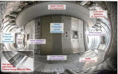 Figure 1 : West wall and plasma facing components 