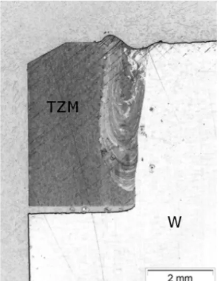 Figure 4 : Electron beam weld cross  section 