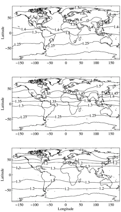 Fig. 5. Annual average distribution of SF