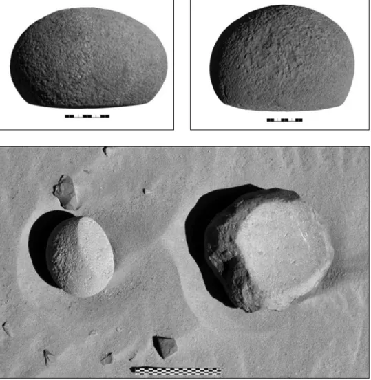 Fig. 4. Molette globulaire de l’Egede Wa-n-Kaza (Libye, site M27F06).
