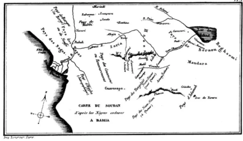 Figure 5 – « Carte du Soudan d’après les nègres esclaves à Bahia » 123