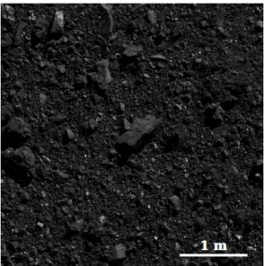 Fig. 5. Portion of the primary sample site, Nightingale (field of view, 4 m), imaged by the OCAMS / PolyCam camera (Rizk et al