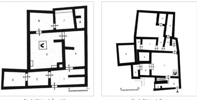 Fig. 3 : Maison de Šuppiahšu.  Fig. 4 : Maison de Peruwa.