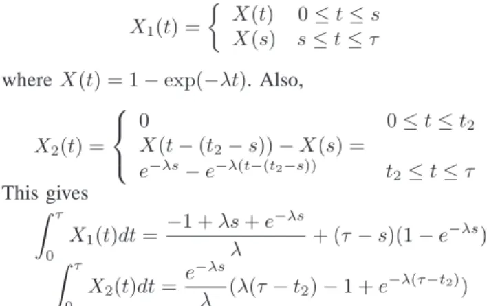 Fig. 2. The evolution of X (t) as a function of t under the best work conserving policy for λ = 1,3, 8,15