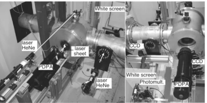 Fig.  14.  (Left)  Pyrex  tube  in  the  visualization  section  of  the  Cryoloop experiment before closer