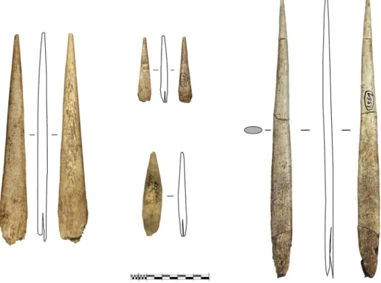 Fig. 4. Main antler objects (split-based points) of El Castillo cave: Obermaier's excavations sample.