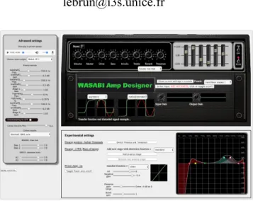 Figure 1. The amp designer GUI .  2