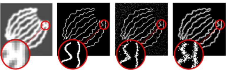 Figure 1: Reconstruction results. From left to right: Observed image, ground truth, CEL0 and the proposed algorithm reconstruction.