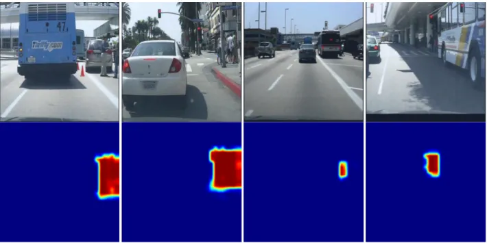 Figure 4. (Top: Original images. bottom: O O O cp cp cp from spatial attention. O O O cp cp cp has been resized to original image size with bilinear interpolation for better visibility.