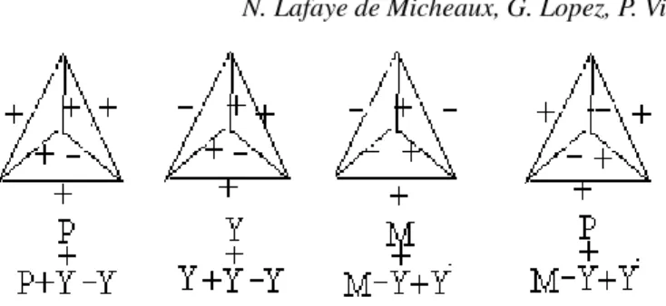 Fig. 5: Pyramids with at least one face of type Y.