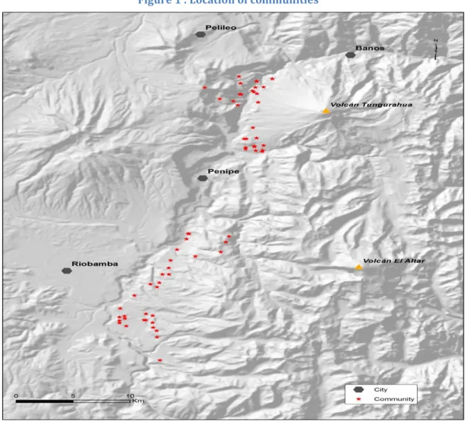 Figure 1 : Location of communities 