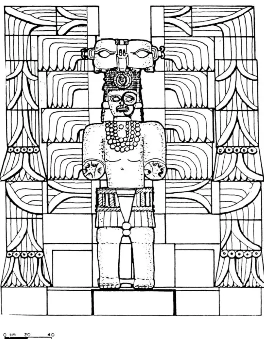Fig.  5.  — Le  «  Roi de  Kabah»  (Codz  Pop, façade est). 